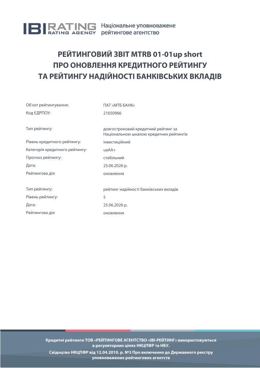 Рейтинг депозитів - фото 2 - mtb.ua