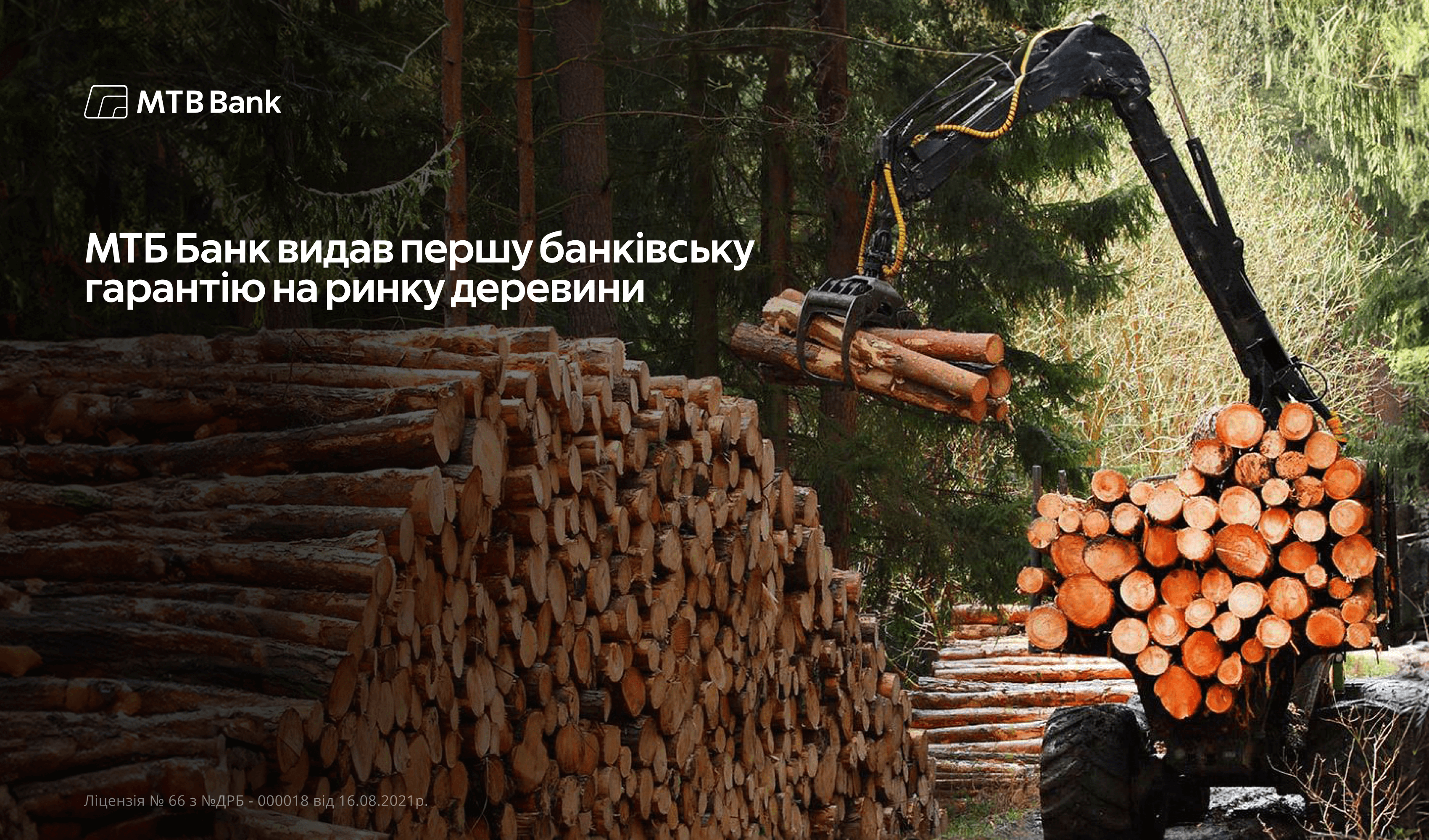 МТБ Банк видав першу банківську гарантію на ринку деревини - фото - mtb.ua